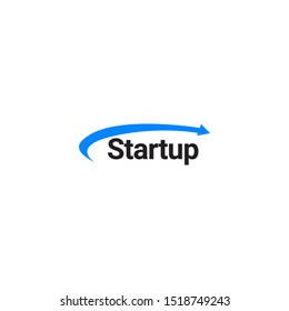 Startup logo concept design template.