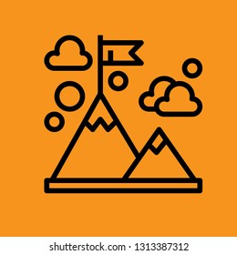 Startup and Management Sign Premium Icon Vector Download Template