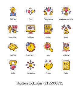 Startup Minimal Icons - Stroked, Vectors