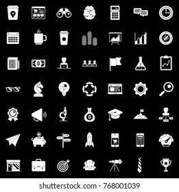 startup new business icons set