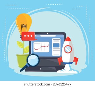 startup new business and marketing
