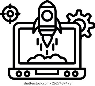 Startup New Creative Icon Design Vector