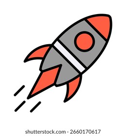 Vektorgrafik mit der Konturfarbe für den Systemstart