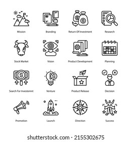 Startup Outline Icons - Stroked, Vectors