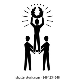 Startup partnership icon. Simple illustration of startup partnership vector icon for web design isolated on white background