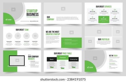 Startup Presentation Design Business Startup Slide Layout 