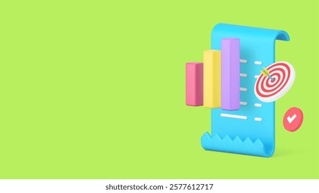 Startup productivity and efficiency business analyzing banner copy space vector illustration. Financial project infographic information efficient organization analysis strategy management statistic