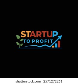 Startup to profit logo for business