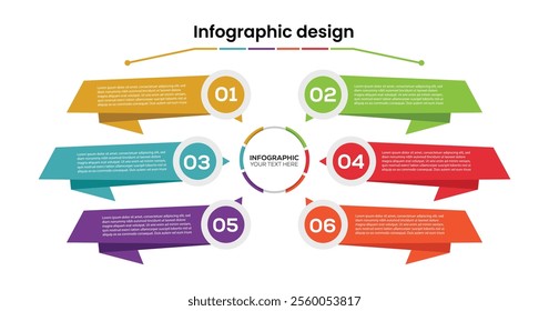 Startup project boosting research rectangular choice infographic chart design template. Business success info chart. Instructional graphics with 6 options. Visual data presentation