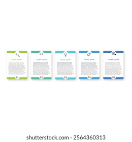 Startup project boosting research rectangular choice infographic chart design template. Business success infochart with icons. Instructional graphics with 5