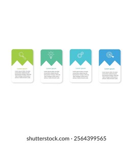 Startup project boosting research rectangular choice infographic chart design template. Business success infochart with icons. Instructional graphics with 4