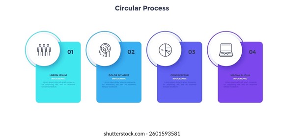 Startup project boosting research rectangular choice infographic chart design template. Business success infochart with icons. Instructional graphics with 4 options. Visual data presentation