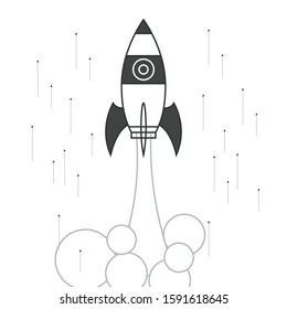 Startup project concept. Business flat design vector illustration.