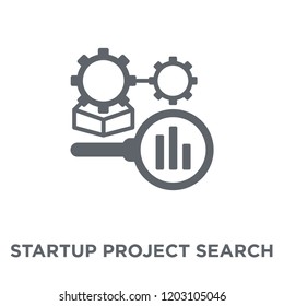 startup Project Search icon. startup Project Search design concept from Startup collection. Simple element vector illustration on white background.