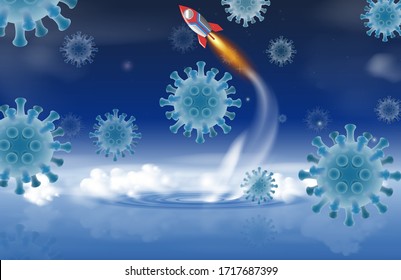 Startup rocket drive by avoiding germs
