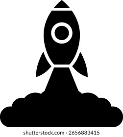 Startup rocket icon, Bussines symbol.Vector