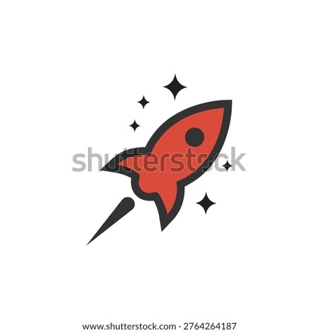 Startup Rocket Launch Growth Icon