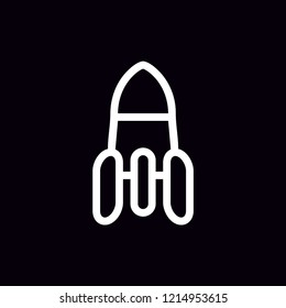 Startup rocket vector icon