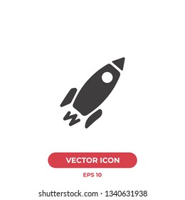 Startup, rocket vector icon illustration. Premium quality.