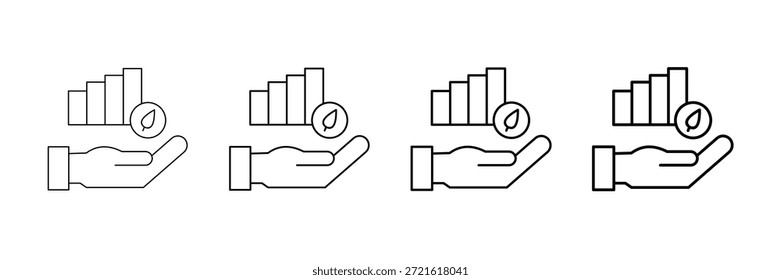 Vector De Iconos De Semilla De Inicio Establecido En Diferentes Estilos De Línea De Trazo