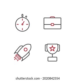 icono de conjunto de inicio, icono de signo de conjunto de inicio aislado, ilustración vectorial