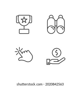 Startup-Set-Symbol, einzelne Startup-Set-Symbol, Vektorgrafik