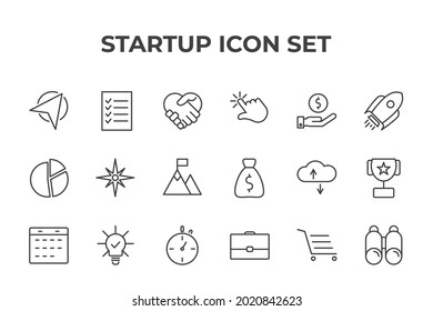 icono de conjunto de inicio, icono de signo de conjunto de inicio aislado, ilustración vectorial