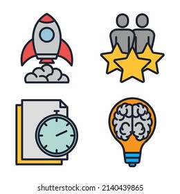 plantilla de símbolo de icono de conjunto de inicio para ilustración vectorial de colección de diseño gráfico y web