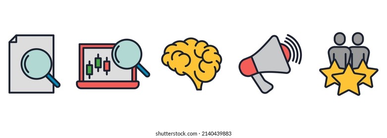 plantilla de símbolo de icono de conjunto de inicio para ilustración vectorial de colección de diseño gráfico y web