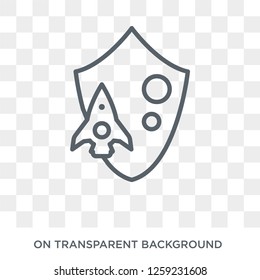 startup Shield icon. startup Shield design concept from Startup collection. Simple element vector illustration on transparent background.