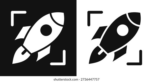 Startup Simple and clear vector icon illustrating an essential idea or function