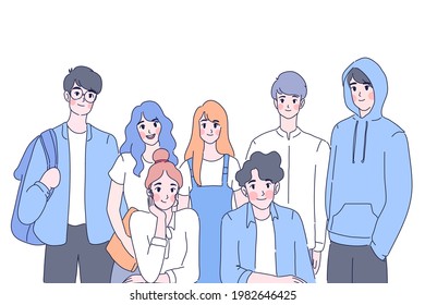 Startup team illustration design of vector.