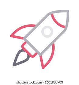 startup vector color line icon 