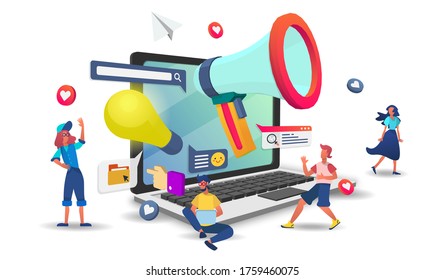 Startup vector concept  for banner and website. Perspective landing page template. Online bank payment or customer support. Vector illustration.