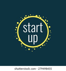 Startup - vector concept illustration. Design element for new business project.