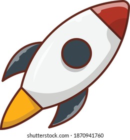 startup vector flat colour icon