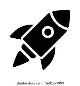 startup vector glyph flat icon 