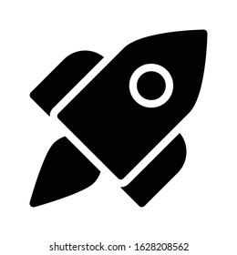 startup vector glyph flat icon 