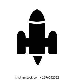 icono plano de glifo vector de inicio 