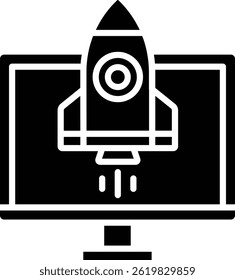 Startup vector icon. Can be used for printing, mobile and web applications.