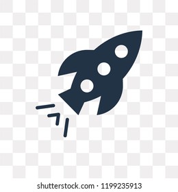 Startup vector icon isolated on transparent background, Startup transparency concept can be used web and mobile