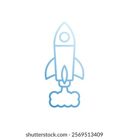 Startup vector icon stock graphic