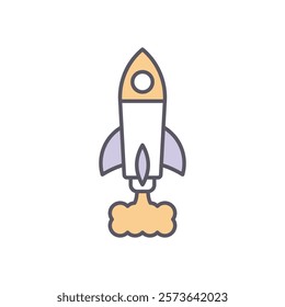 Startup vector icon stock graphic