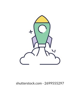 Ilustração de stock de ícone de vetor de inicialização