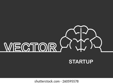 Startup I vector illustration.