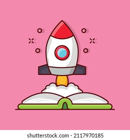 startup Vector illustration isolated on a transparent background. vector line flat icons for concept or web graphics.