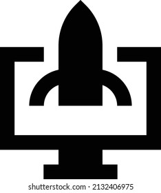 Startup-Vektorgrafik einzeln auf transparentem Hintergrund. glyph-Vektorsymbole für Konzept- oder Web-Grafiken.