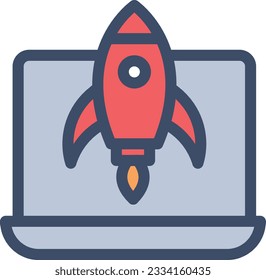 startup Vector illustration on a transparent background.Premium quality symmbols.Stroke vector icon for concept and graphic design. 