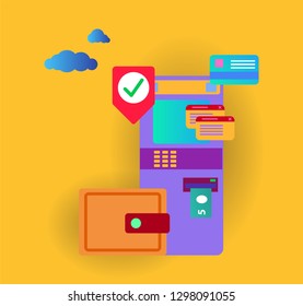 Startup vector infographic with colored money icons