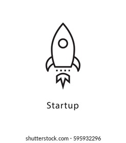 Startup Vector Line Icon 